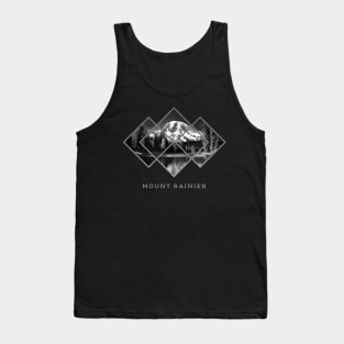 Geometric Mt. Rainier National Park Souvenir Tank Top